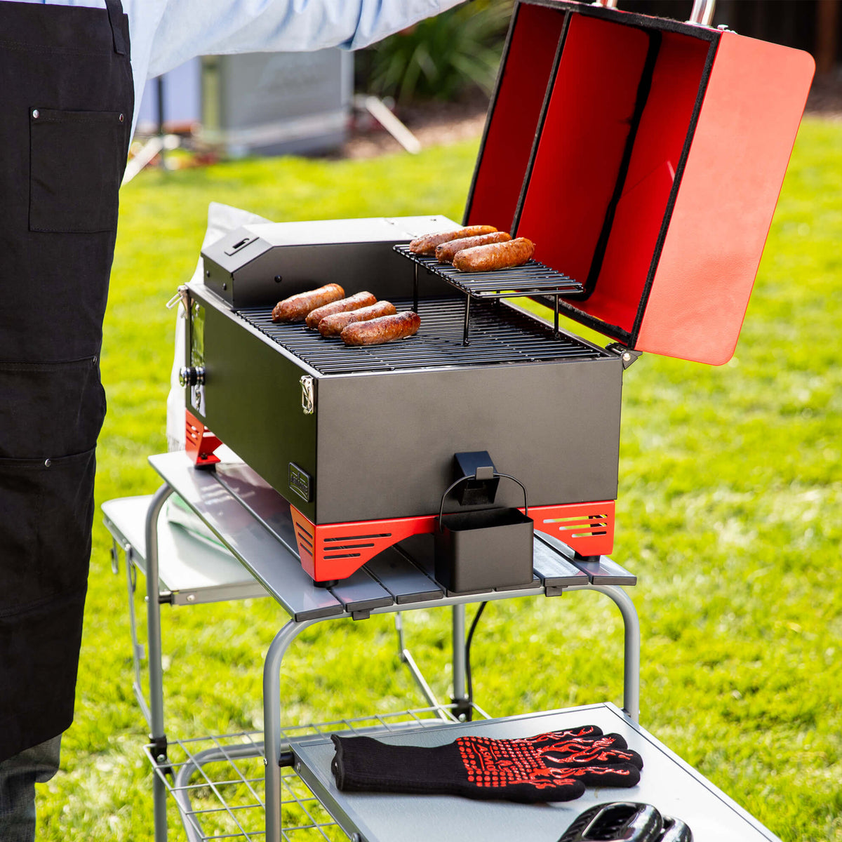 ASMOKE Foldable Grill Table