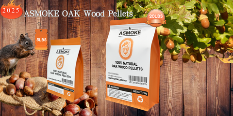 Oak wood pellets