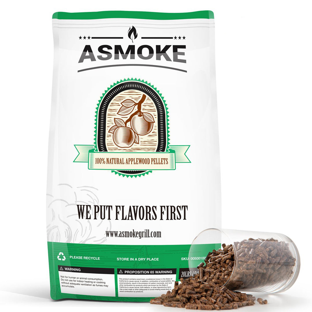 Buy 20 LBS 100 Pure and Portable Applewood Pellets at Asmoke